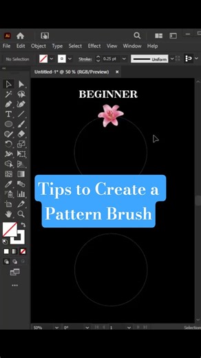 Tips to Create a Pattern Brush#shortsfeed #shorts