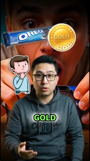 He Melted His Oreo Gold Coin. The Result? 😭💰 #shorts #facts #science #storytelling