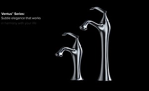 KRAUS KEF-15000-PU-10CH Ventus Single Lever Vessel Faucet with Pop Up Drain Chrome - Touch On Bathroom Sink Faucets - Amazon.com