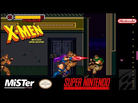 X-Men: Mutant Apocalypse | Psylocke Gameplay Super Nintendo on MiSTer FPGA