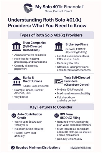 Roth Solo 401k Providers: What You Need to Know - My Solo 401k Financial