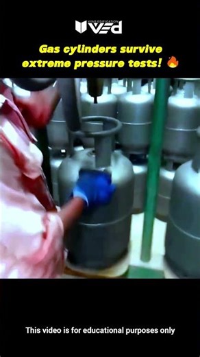 Gas Cylinders Tested Under Extreme Pressure! 🔥💥 #shorts