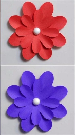 DIY Paper Flower / How to make paper Flowers #shorts #youtubeshorts #papercraft #flowermaking #diy