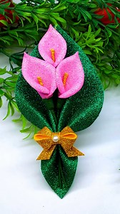 534K views · 11K reactions | Wow!! Wonderful Lily Gift Flower Making Easy Tutorial at Home #handmade #reelsvideo #flowers | Origami Art & Crafts | Facebook