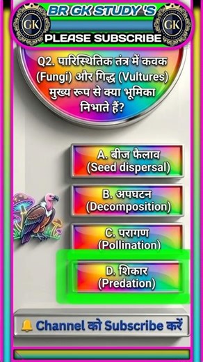 GK Quiz in Hindi | Daily GK Questions | General Knowledge MCQ | #gkquiz #gk#brgkstudy #gk #trending