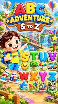 Let's Learn Letters S to Z! #abcdsong #kids #education