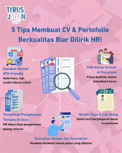 5 Tips Membuat CV & Portofolio Berkualitas Biar Dilirik HR!