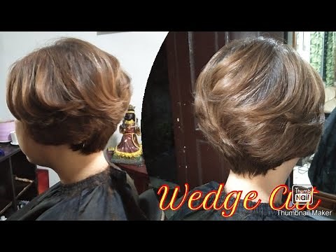 Wedge Cut | short hair style for wavy hair