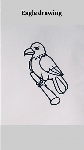 how to draw an eagle 🦅 easy step by step #drawing