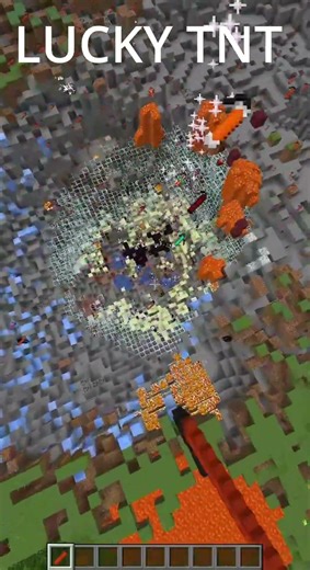 LUCKY TNT FUN TNT MOD #tnt #funnyvideos #minecraft #gaming