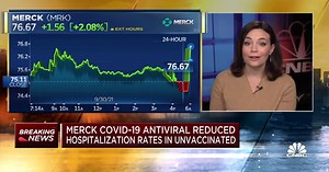 Merck Covid-19 antiviral reduced hospitalization rates in unvaccinated