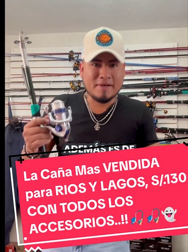 Caña de Pescar Telescópica para Ríos y Lagos