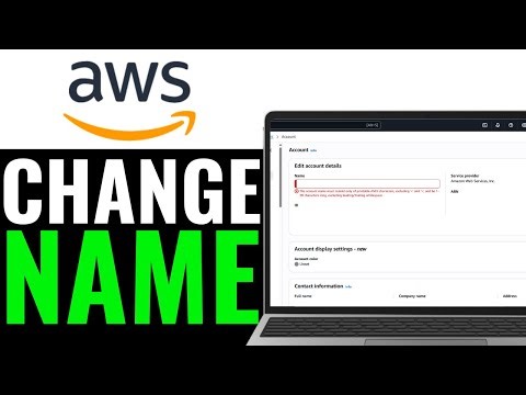 How to Change Name in Aws Account 2025 (EASY GUIDE)