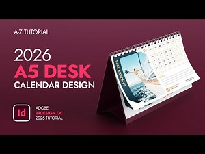 Create a STUNNING Desk Calendar with Adobe InDesign for 2026!