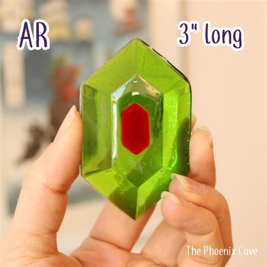 FF6 Giant Magicite "ar" -- 3" Long - Resin Crystal Prop, Final Fantasy Cosplay, Retro Gaming, One of a Kind Piece - Etsy