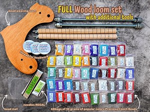 Beginner Weaving Loom Kit With Beads, DIY Jewelry Making Tools Set, Starter Bead Loom Kit, Easy Craft Kit for Beginners, Beading Loom Set - Etsy