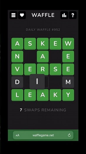 Waffle #952 - Aug 30, 2024 Solution