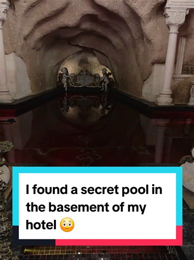 I found a secret pool in the basement of my hotel 😳 #secret #mystery
