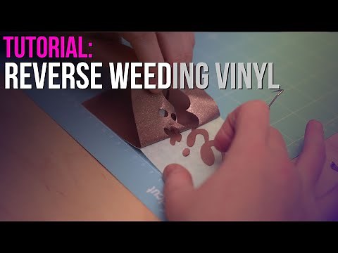How to reverse weed vinyl (with Rose Gold Glitter!)