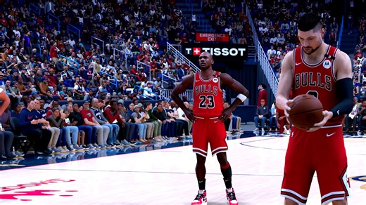 2k25 4k分辨率最高画质＋光影增强球馆mod，9070xt模拟比赛效果