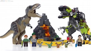 LEGO Jurassic World T. Rex vs. Dino Mech 75938 预览