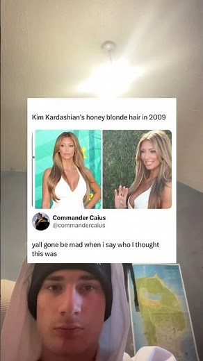 Kim Kardashian's honey blonde hair in 2009