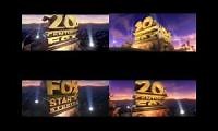 Mix of 4 videos from youtube : My 20th Century Fox Quadparison (Side by Side)