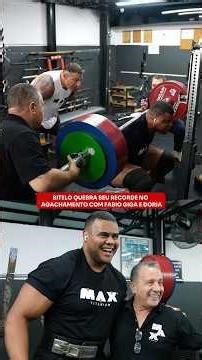 BITELO FEZ 340KG NO AGACHAMENTO 😱🔥 #maxtitanium #bitelo #agachamento #powerlifting #força #treino