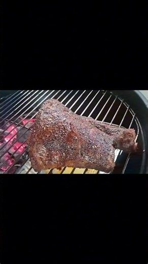 Grilling the Lamb First Hour Basting