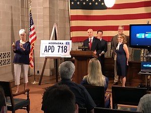 Gov. Ricketts, First Lady Debut 2023 Nebraska License Plate Design