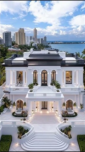 Elegant White Neo-Classical Modern House | Luxury & Timeless Design #modelbuilding #architecture