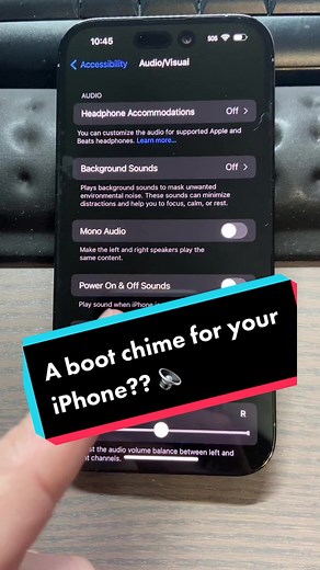 Power on and off sounds on iPhone 14 🔈#apple #iphone #iphone14pro #iphone14promax #ios16 #bootchime #powersound #tech #techtok