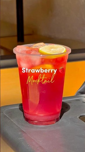“Aesthetic Strawberry Mocktail 🍓✨ The Coolest Summer Drink ASMR”