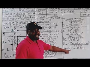 How to Determine EULER'S CRITICAL LOAD For a T-SECTION Using EULER'S FORMULA.