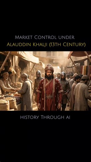 "Alauddin Khalji's Iron-Fist Market Control: Prices Fixed, Hoarders Crushed! 🔥" Discover how 13th-century Sultan Alauddin Khalji revolutionized Delhi's economy with strict price controls on grains, cloth, horses—even slaves! From specialized markets like Mandi & Sera-i-Adl to spy networks crushing black marketeers, his reforms fed a massive army cheaply and shielded citizens from inflation. Harsh punishments kept prices steady through droughts. India's earliest economic masterstroke! [ #Alauddi