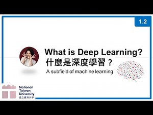 台大資訊 深度學習之應用 | ADL 1.2: What is DL? 甚麼是深度學習?