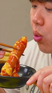 FIRE NOODLES AND SAUSAGE EATING SOUND! 1 | MukBang