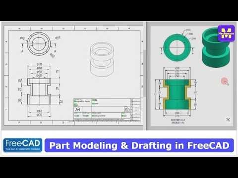 Part Modeling & Drafting in FreeCAD | FreeCAD Drawing | 3D Modeling | Learn FreeCAD | Mechnexus |