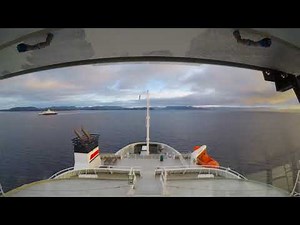 Fjord1-A beautiful winterday at work on the Bjørnefjord - MF Boknafjord i rute på Halhjem-Sandvikvåg