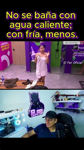 No se baña con agua caliente; con fría, menos. ,en la casa de los famosos 2026