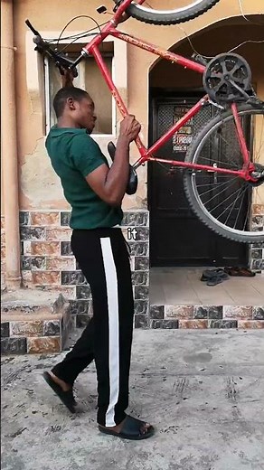 I learned how to ride bicycle for the first time