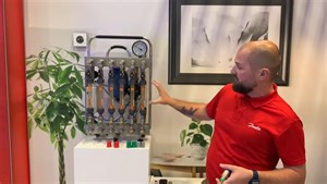 Discover how to ensure even heat distribution, reduce costs, and save time commissioning. In this video directly from the InstallerSHOW, Kevin Weir, our man in the field, explains just how simple hydronic balancing can be with the RAS-B2. Watch now. https://bit.ly/2ZBAqtz | Danfoss Climate Solutions