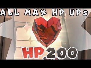 Paper Mario Origami King All Hearts | All MAX HP UPs