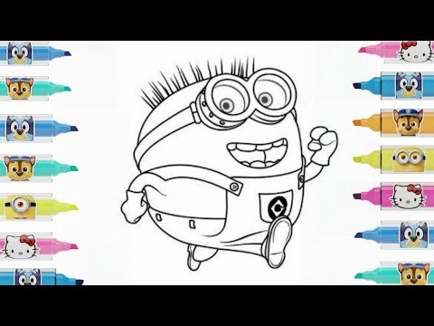 Minions Drawing Step by Step | Drawing and Coloring for Kids