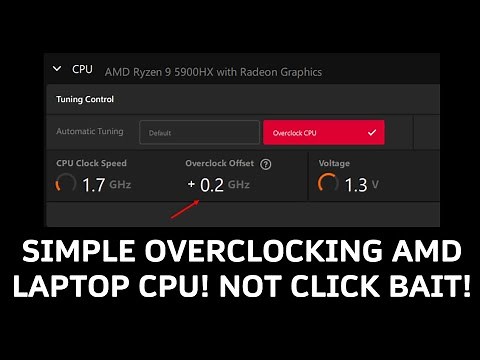 Simple Overclocking AMD Laptop CPU (HX Series Only) | ft. AMD Ryzen 9 5900HX ROG Strix Scar 15