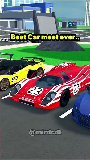 🔥 Best CDT Car meet EVER #roblox #car #cardealershiptycoon #trending #shorts