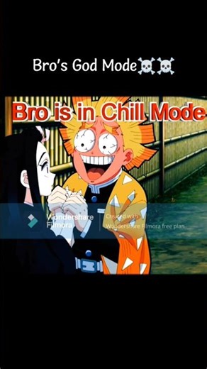 Zenitsu chill mode 😜 vs God mode ☠️ #zenitsu #demonslayer #demonslayeredit #animeedit #youtubeshorts