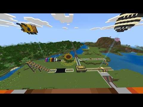 Minecraft Science: The Sunflower Stinger, a look at fun roller coaster mechanics. #minecraft