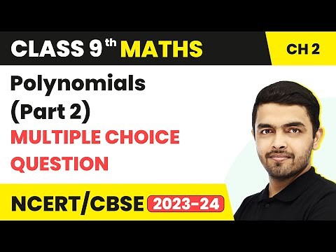 Polynomials - MCQs (Part 2) | Class 9 Maths Chapter 2 | CBSE 2024-25
