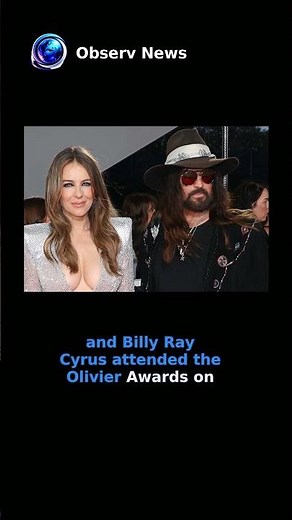 Elizabeth Hurley and Billy Ray Cyrus Showcase Enduring Romance at Olivier Awards